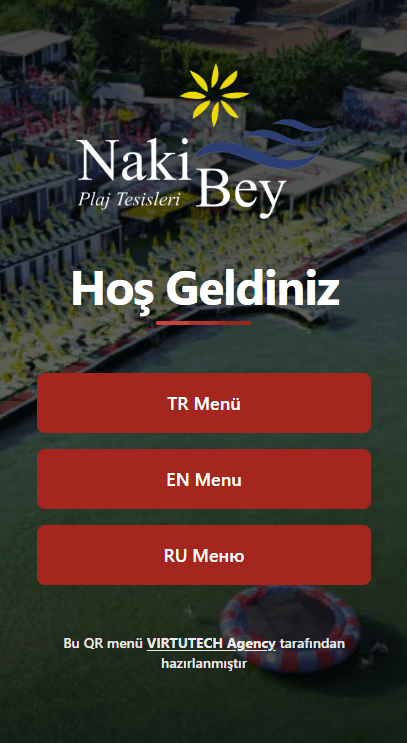 QR Menü Anasayfa